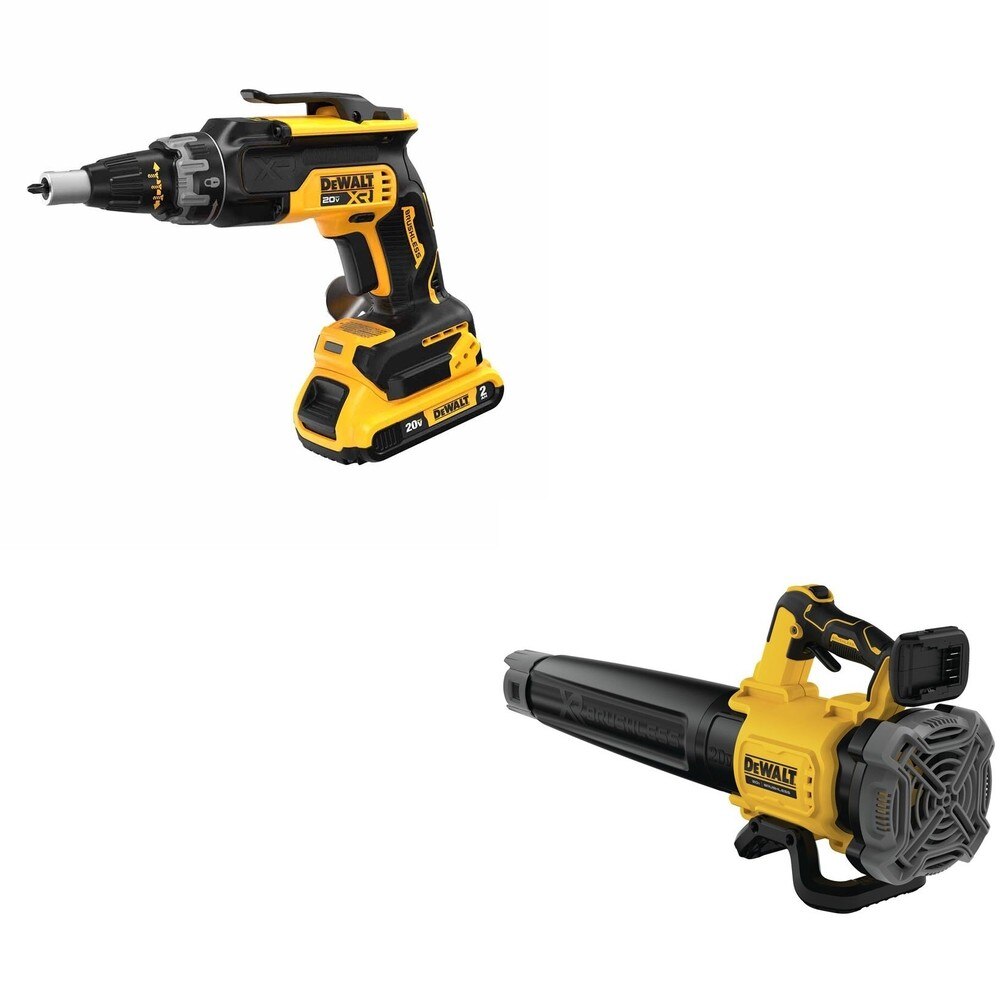 DeWalt DCF630D2 20V MAX XR Drywall Screwgun Kit W/ DCBL722B Handheld Blower