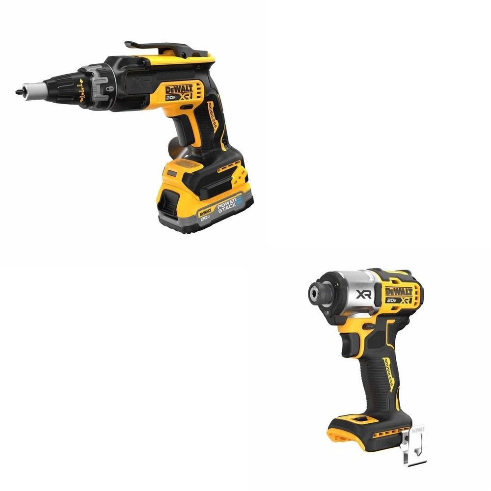 DeWalt DCF630E1 Drywall Screwgun Kit W/ FREE DCF845B Impact Driver