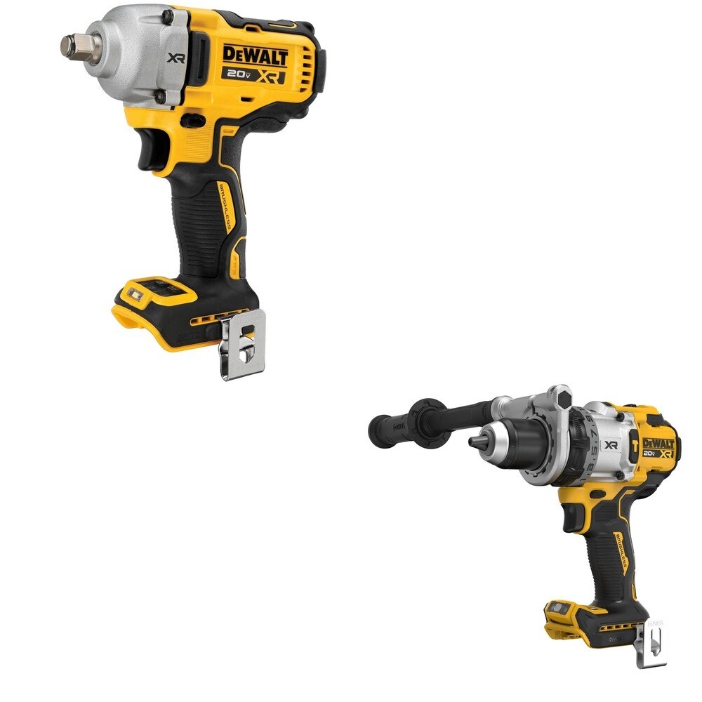 DeWalt DCF891B 20V MAX XR 1/2 in. Mid-Range Impact Wrench W/ DCD1007B Hammer Drill