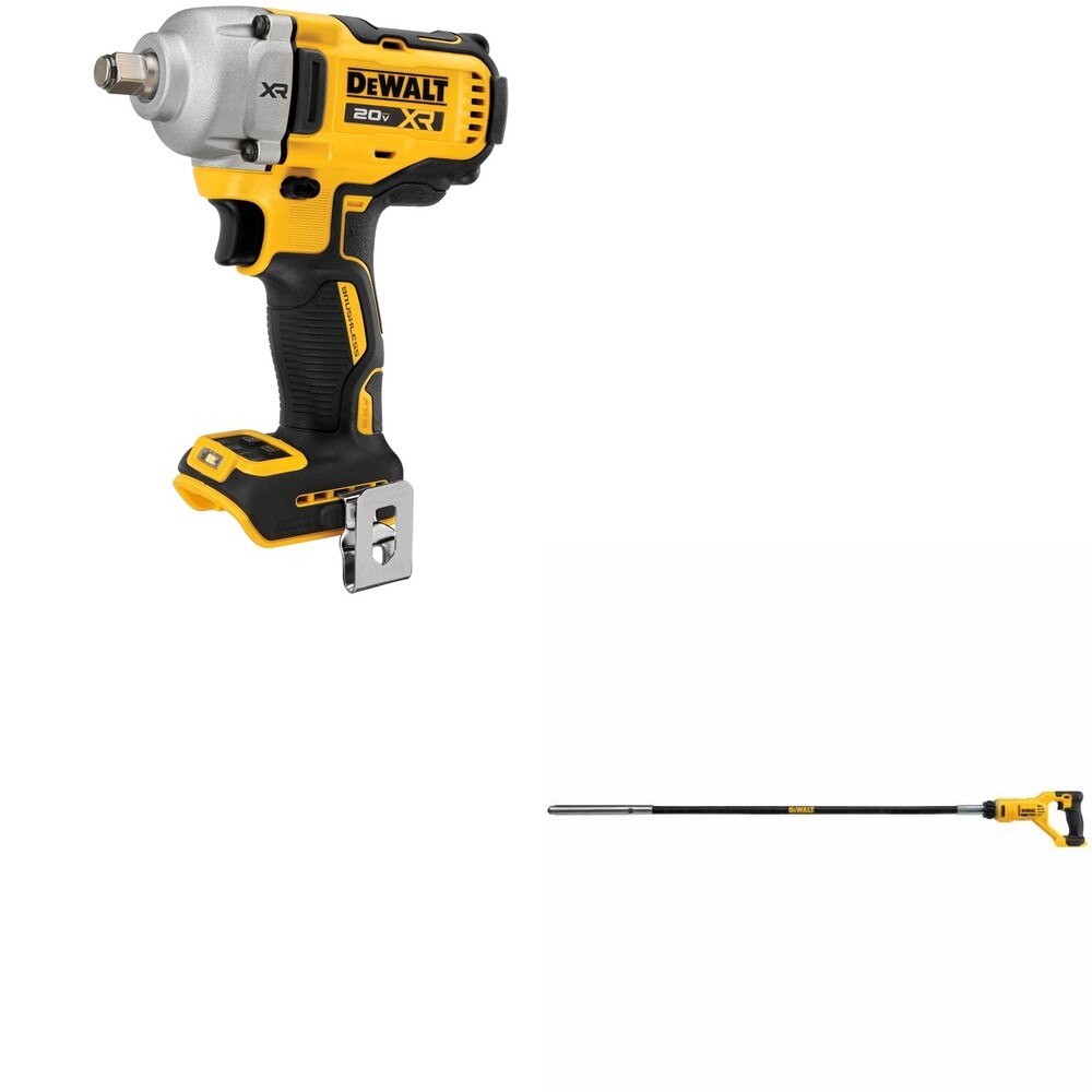 DeWalt DCE531B 20V MAX Concrete Pencil Vibrator W/ DCF891B Mid-Range Impact Wrench