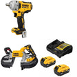 DeWalt DCF892B 20V MAX XR Impact Wrench Kit W/ DCS376B Bandsaw and FREE DCB205-2C Battery Kit