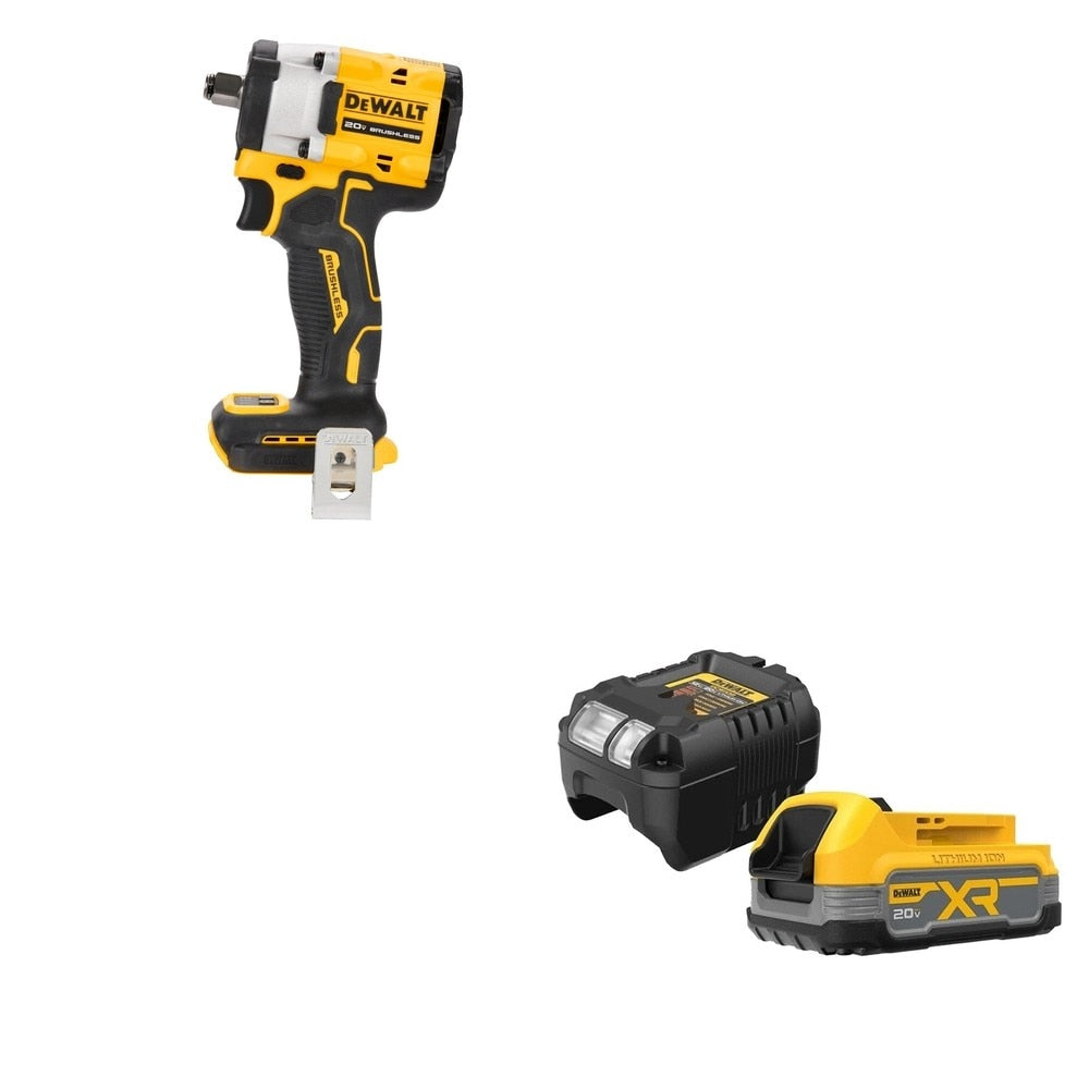 DeWalt DCF921B ATOMIC 20V MAX* Impact Wrench w/ FREE DCBP034C 20V Starter Kit