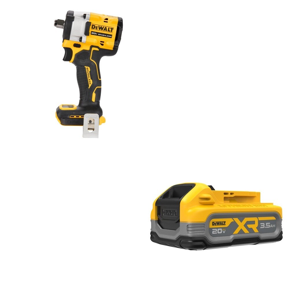 DeWalt DCF921B ATOMIC 20V MAX 1/2 in. Impact Wrench W/ DCBP320 POWERSTACK 3.5Ah Battery