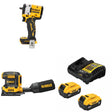 DeWalt DCF923B 20V MAX Impact Wrench Kit W/ DCW200B Sander and FREE DCB205-2C Battery Kit