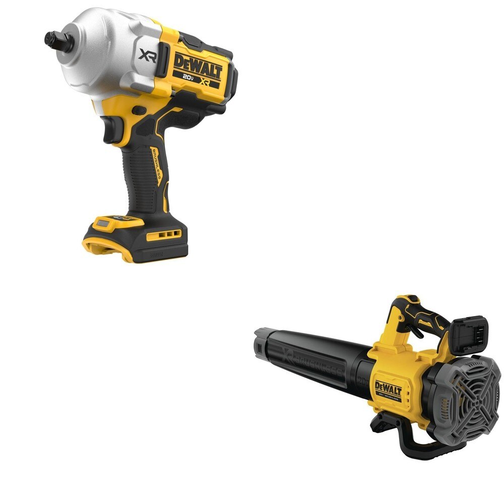 DeWalt DCF961B 20V MAX XR 1/2 in. High Torque Impact Wrench W/ DCBL722B Handheld Blower
