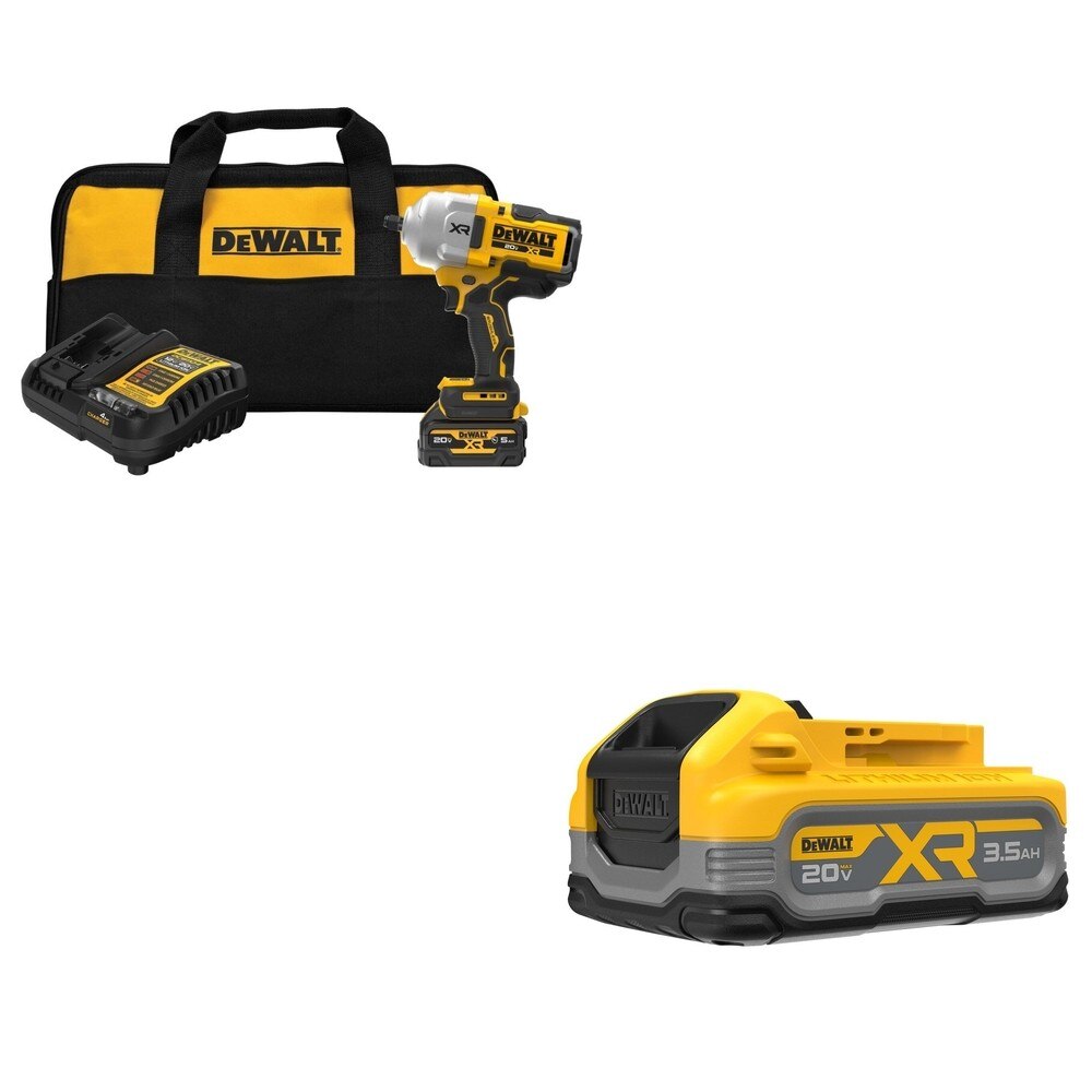 DeWalt DCF961GP1 High Torque Wrench Kit W/ DCBP320 POWERSTACK 3.5Ah Battery