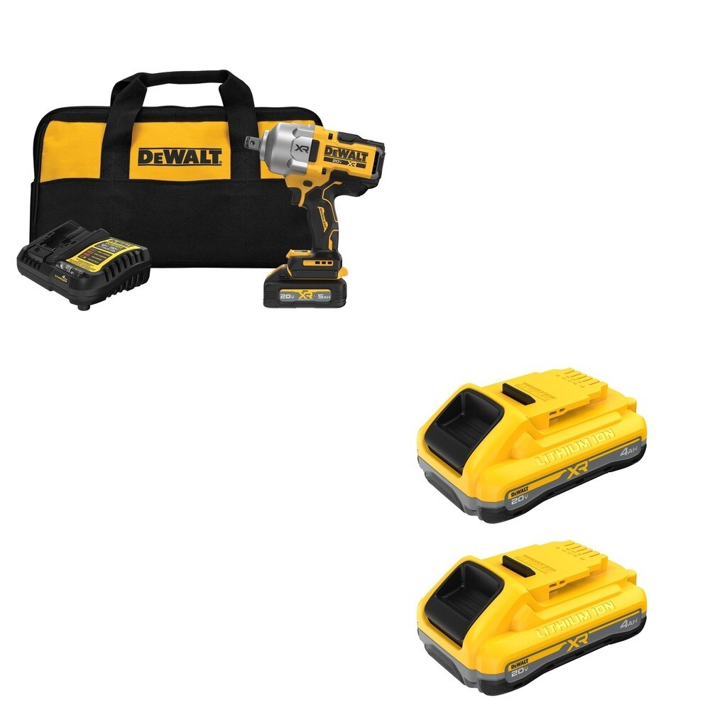 DeWalt DCF964GH1 3/4 in. Wrench Kit W/ DCB2104-2 POWERPACK 4Ah 2-Pack