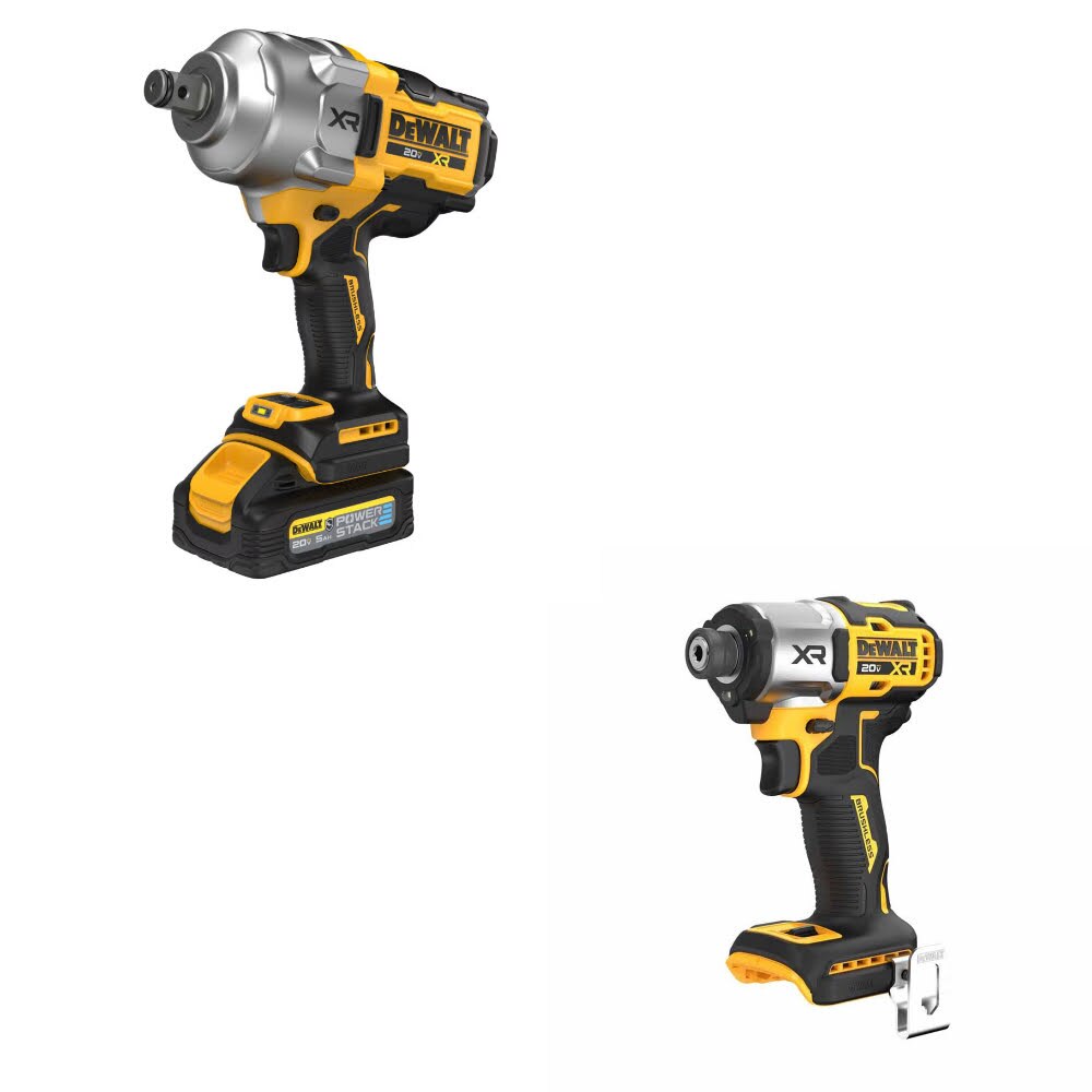 DeWalt DCF964GH1 Impact Wrench Kit W/ FREE DCF845B Impact Driver