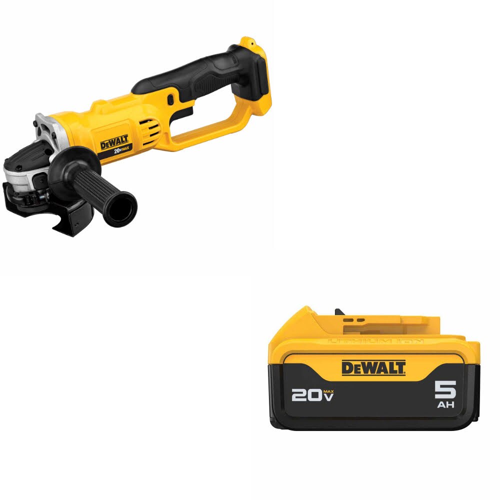 DeWalt DCG412B 20V MAX Cut-Off Tool W/ DCB205 20V MAX XR 5.0Ah Battery Pack