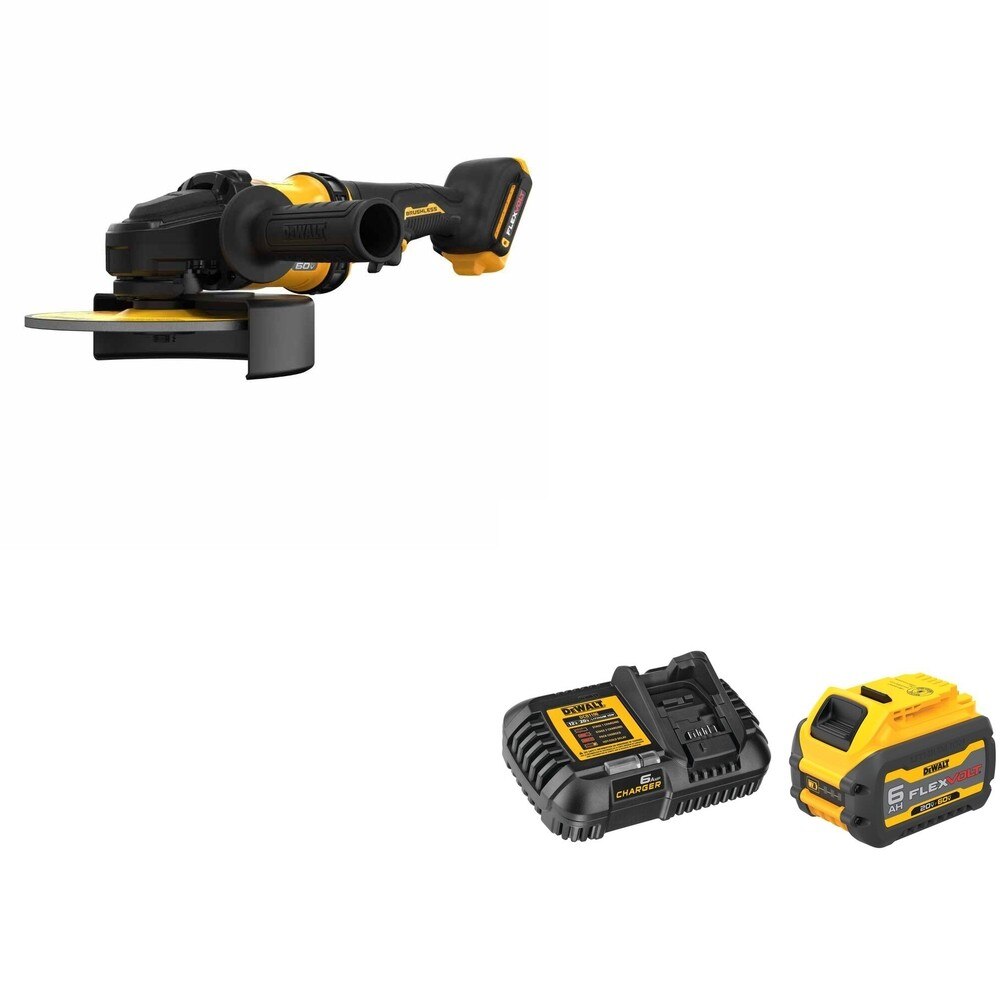 DeWalt DCG440B 60V MAX 7 in. Grinder W/ DCB606C FLEXVOLT 6.0Ah Kit