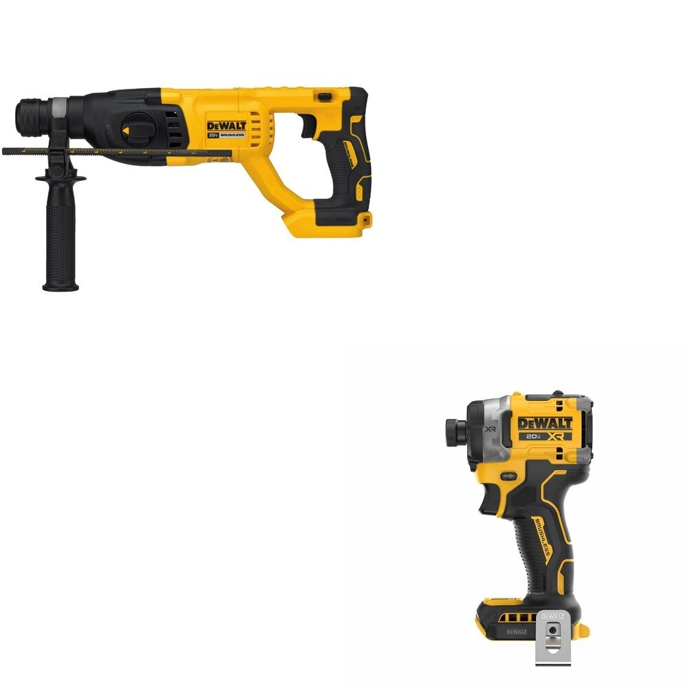 DeWalt DCH133B 20V MAX XR 1 in. D-Handle Rotary Hammer W/ DCF860B Impact Driver