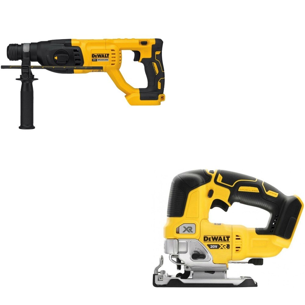 DeWalt DCH133B 20V MAX XR 1 in. D-Handle Rotary Hammer W/ DCS334B Jig Saw