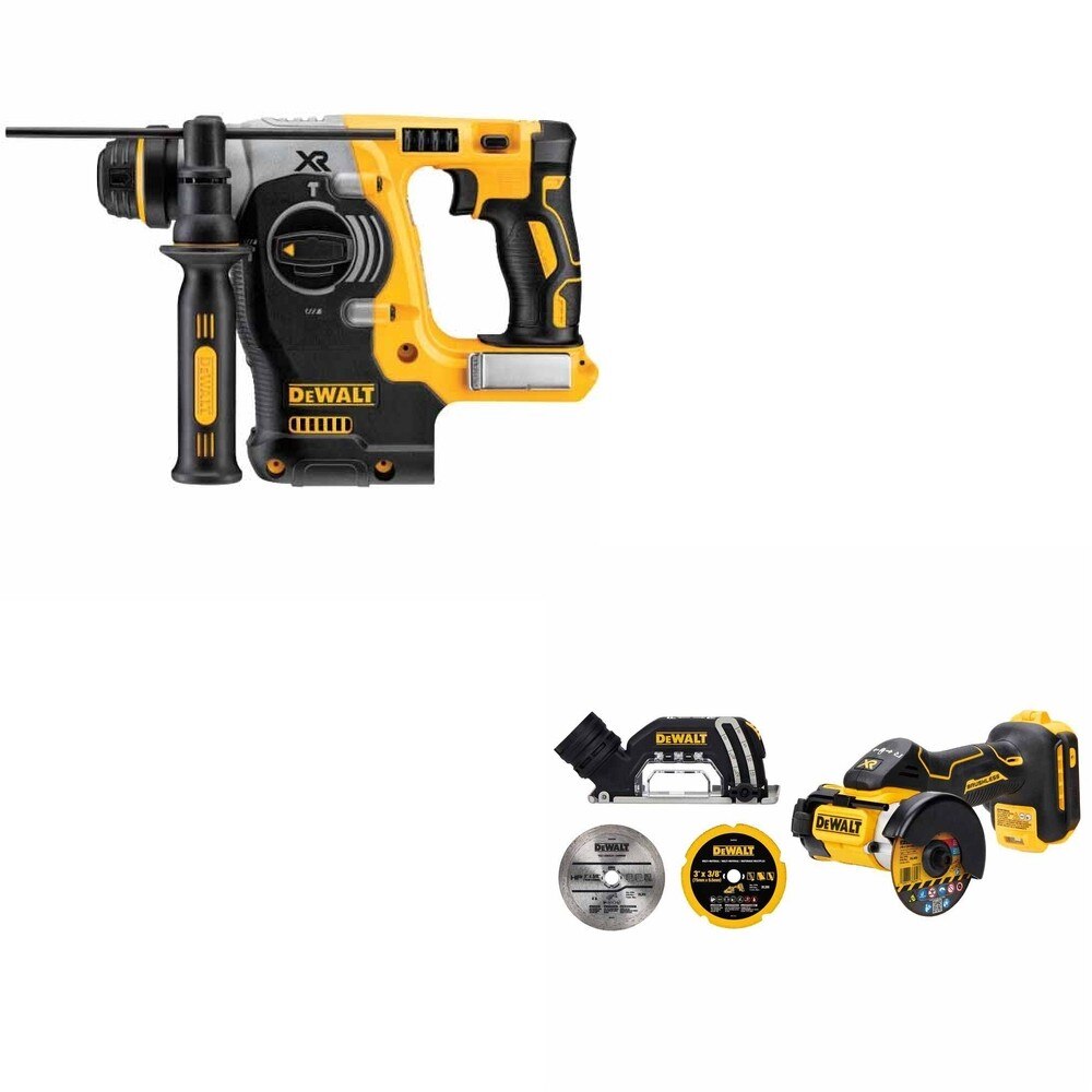 DeWalt DCH273B 20V MAX 1 in. SDS-Plus Rotary Hammer W/ DCS438B 3 in. Cut-Off Tool