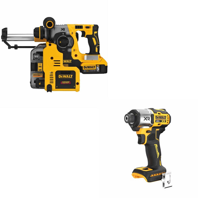 DeWalt DCH273P2DHO Rotary Hammer Kit W/ FREE DCF845B Impact Driver
