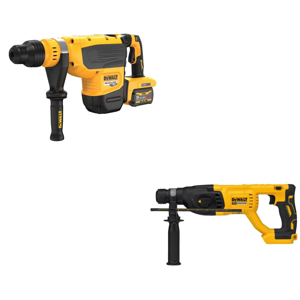 DeWalt DCH735X2 60V SDS Max Rotary Hammer Kit W/ FREE DCH133B 1" Rotary Hammer