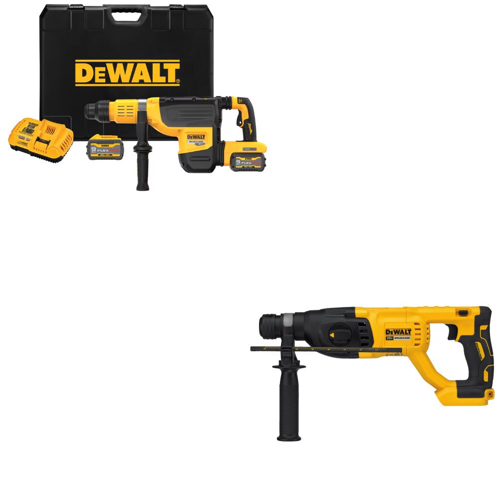 DeWalt DCH775X2 SDS Max Rotary Hammer Kit W/ FREE DCH133B Rotary Hammer