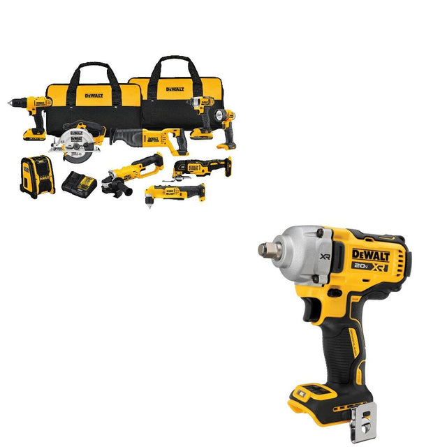 Dewalt DCK940D2 20V Max* 9-Tool Combo Kit W/ DCF891B 20V MAX XR Impact Wrench