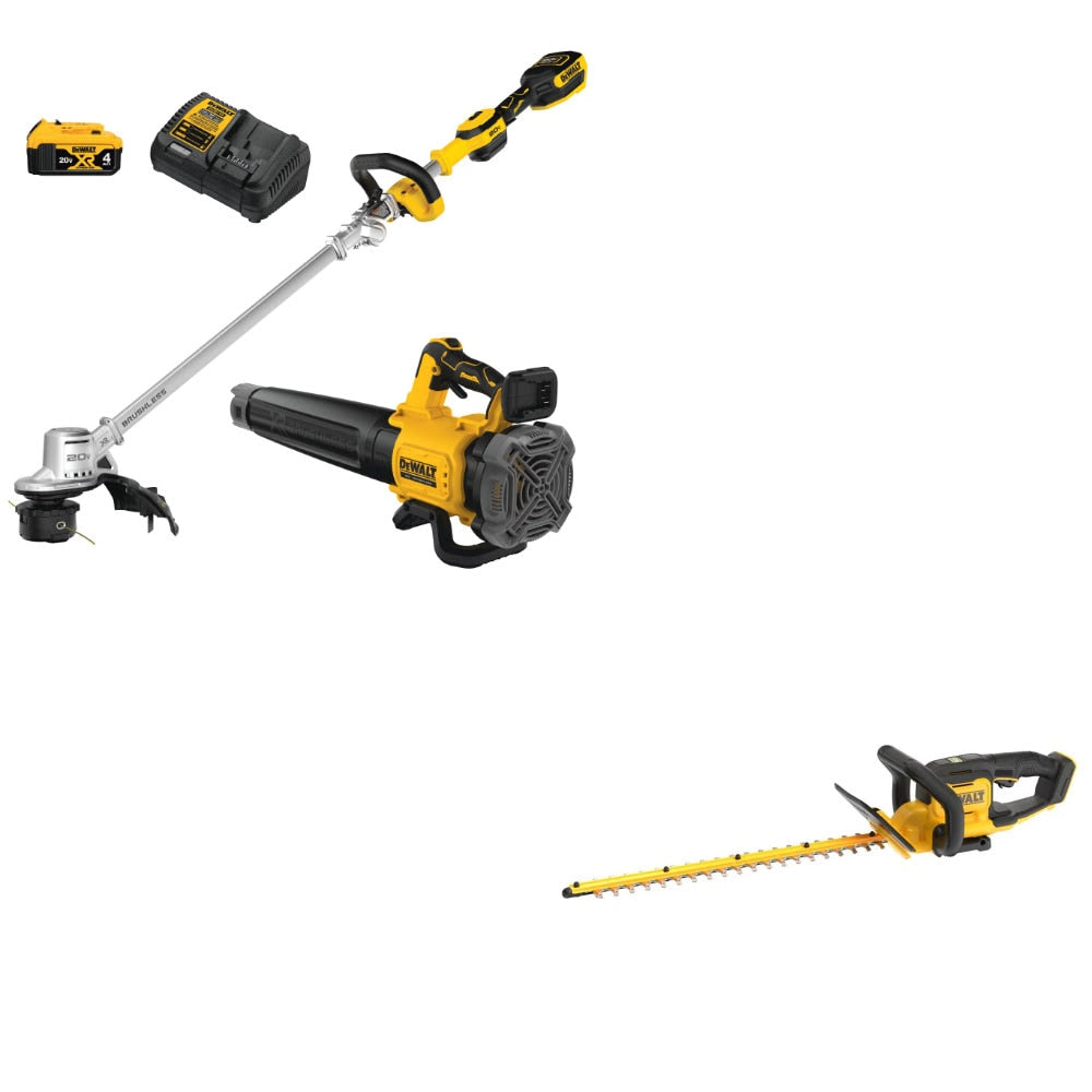 DeWalt DCKO222M1 Trimmer/Blower Kit W/ FREE DCHT821B Hedge Trimmer