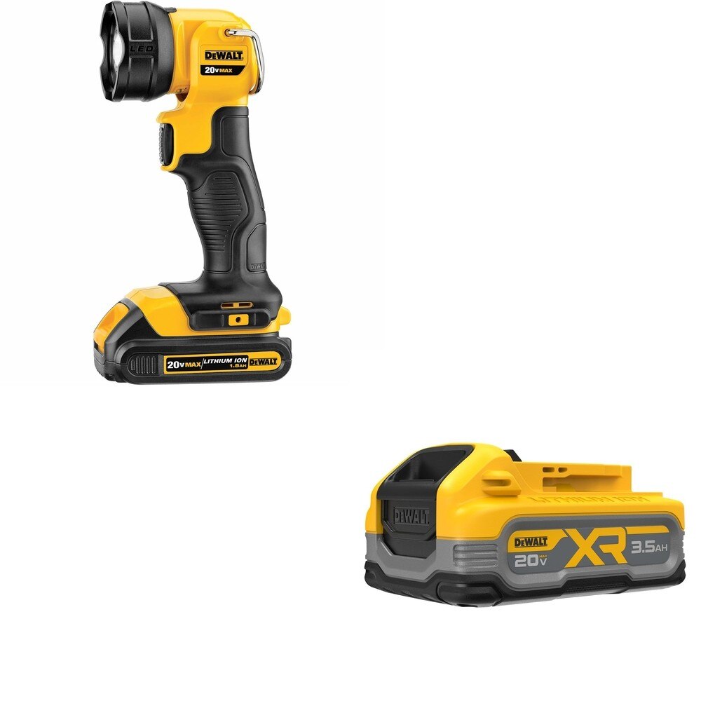 DeWalt DCBP320 20V MAX XR POWERSTACK 3.5Ah Battery W/ DCL040 LED Flashlight