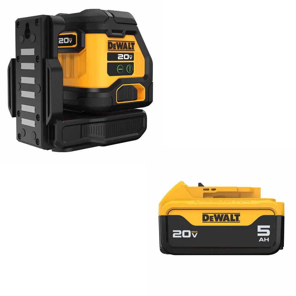 DeWalt DCLE34021B Laser Kit W/ FREE DCB205 Battery Pack