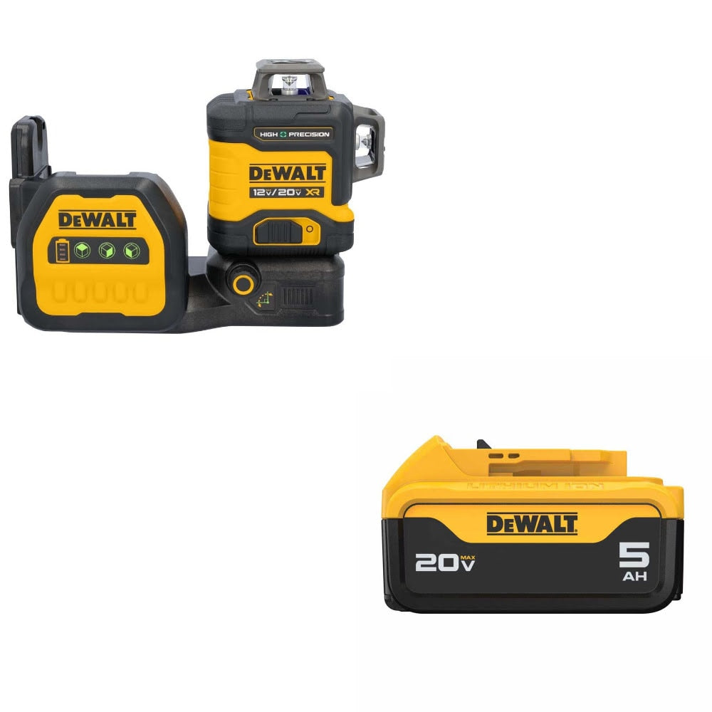 DeWalt DCLE34033D1 Laser Kit W/ FREE DCB205 20V 5.0Ah Battery