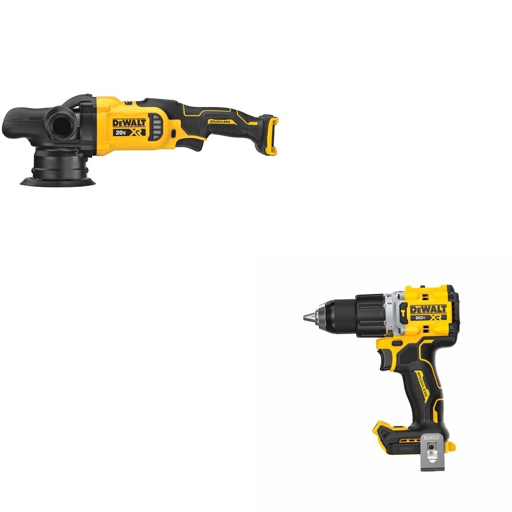DeWalt DCM848B 20V MAX XR 5 in. Random Orbit Polisher W/ DCD806B Hammer Drill