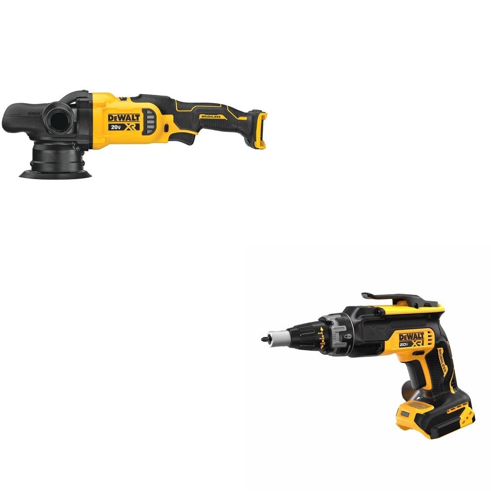 DeWalt DCM848B 20V MAX XR 5 in. Random Orbit Polisher W/ DCF630B Drywall Screwgun