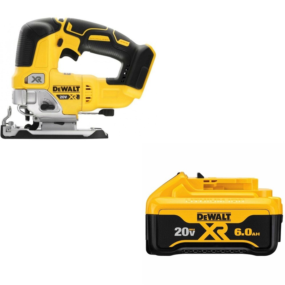 DeWalt DCS334B 20V MAX XR Jig Saw W/ DCB206 6.0Ah Battery
