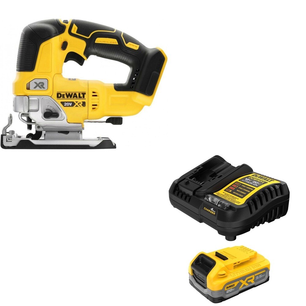 DeWalt DCBP320C 20V MAX XR POWERSTACK 3.5Ah Battery Kit W/ DCS334B Jig Saw