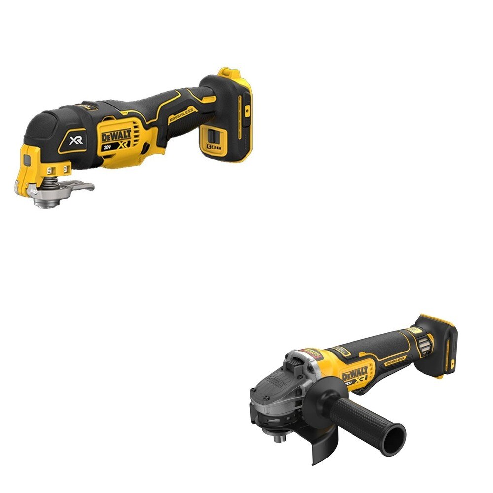 DeWalt DCG410B 20V MAX XR 4-1/2 in. Angle Grinder W/ DCS356B Oscillating Multi-Tool