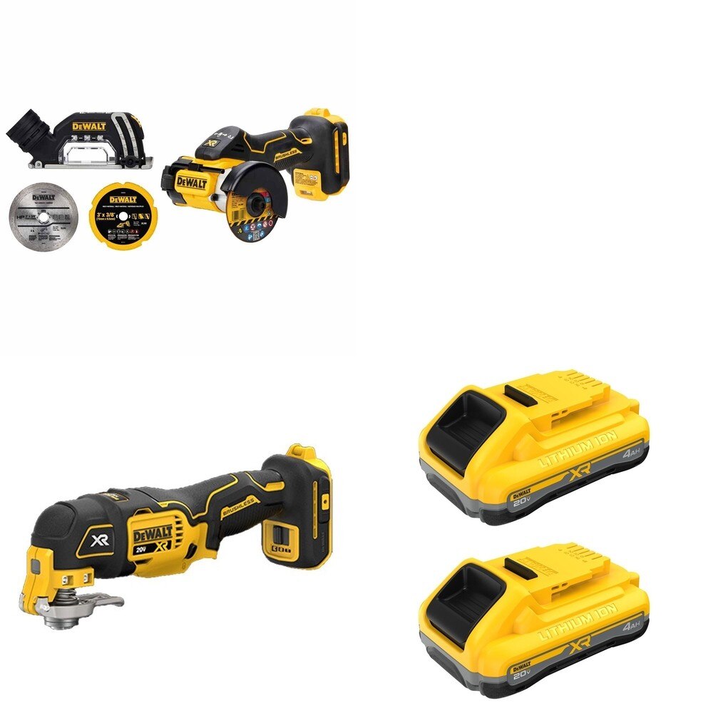 DeWalt DCB2104-2 POWERPACK 4Ah 2-Pack W/ DCS356B Oscillating Multi-Tool and DCS438B