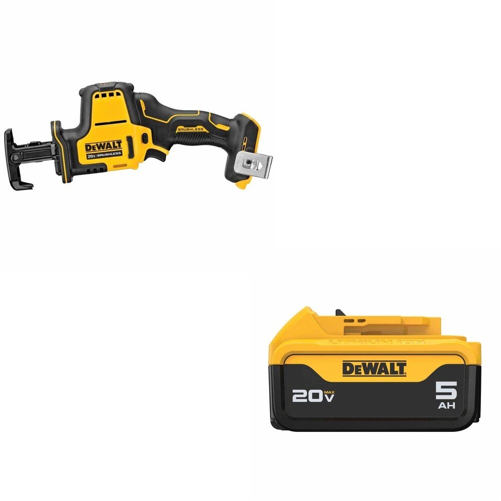 DeWalt DCS369B ATOMIC 20V MAX Reciprocating Saw w/ DCB205 5ah Battery