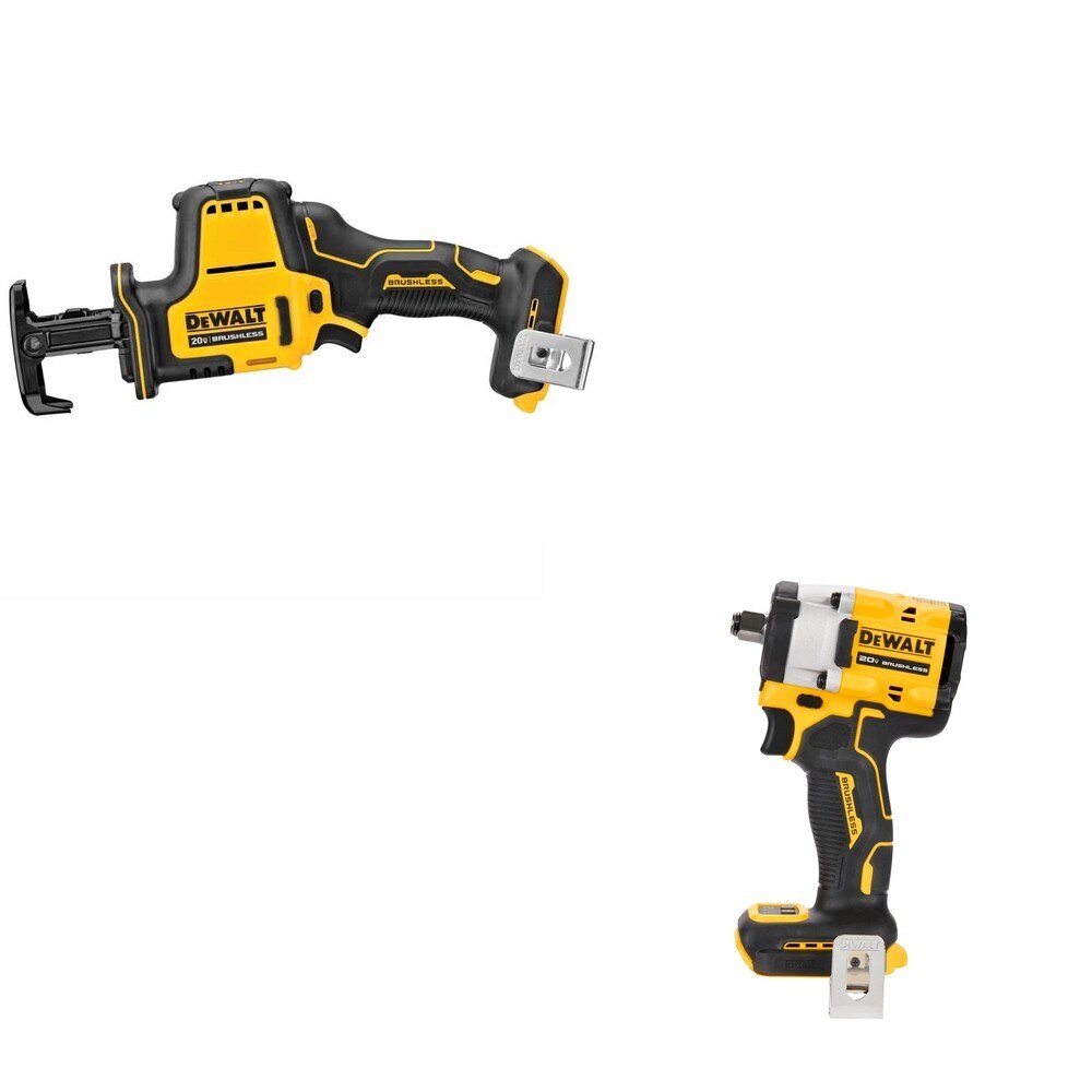 DeWalt DCF921B ATOMIC 20V MAX 1/2 in. Impact Wrench W/ DCS369B One-Handed Recip Saw