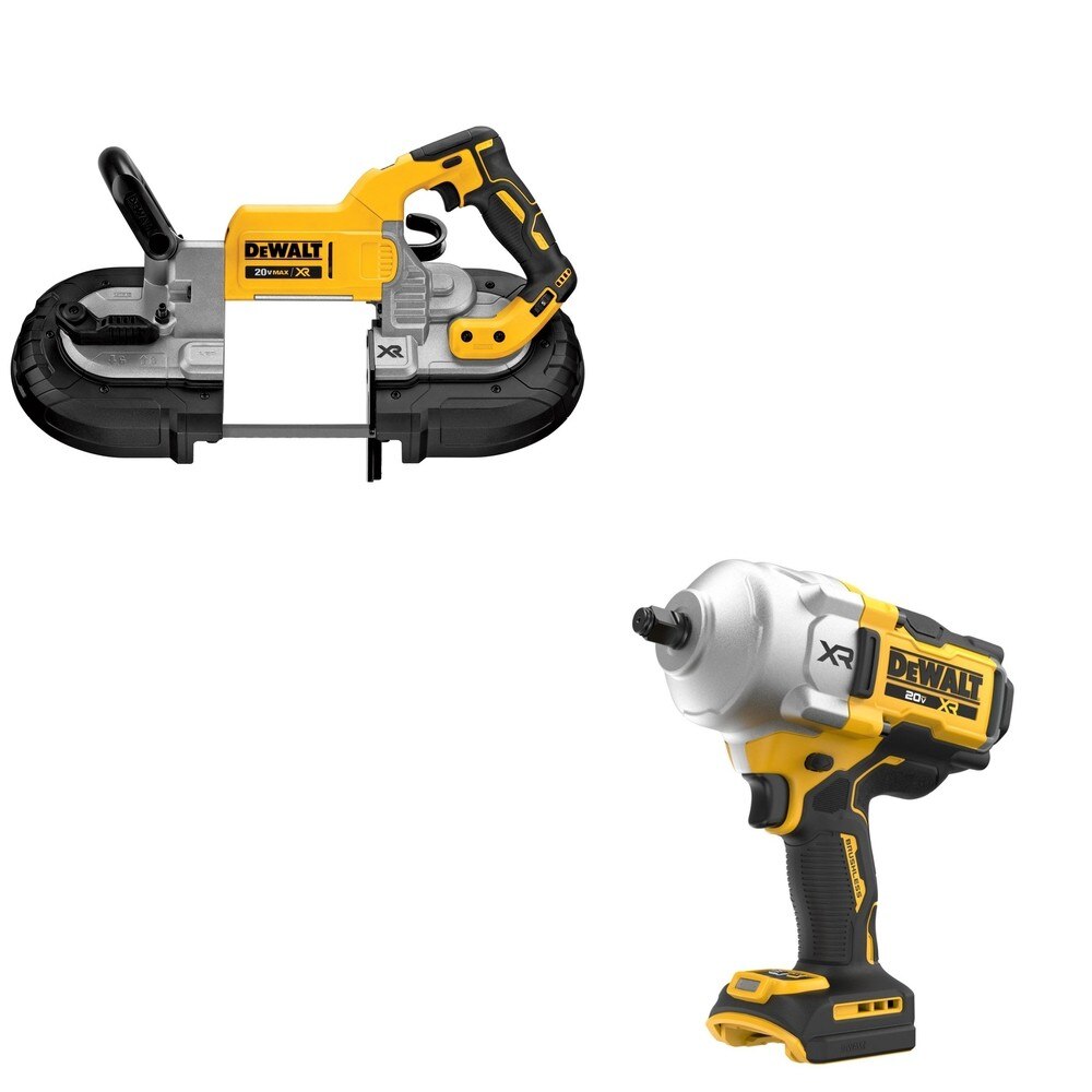DeWalt DCF961B 20V MAX XR 1/2 in. High Torque Impact Wrench W/ DCS374B Deep Cut Band Saw