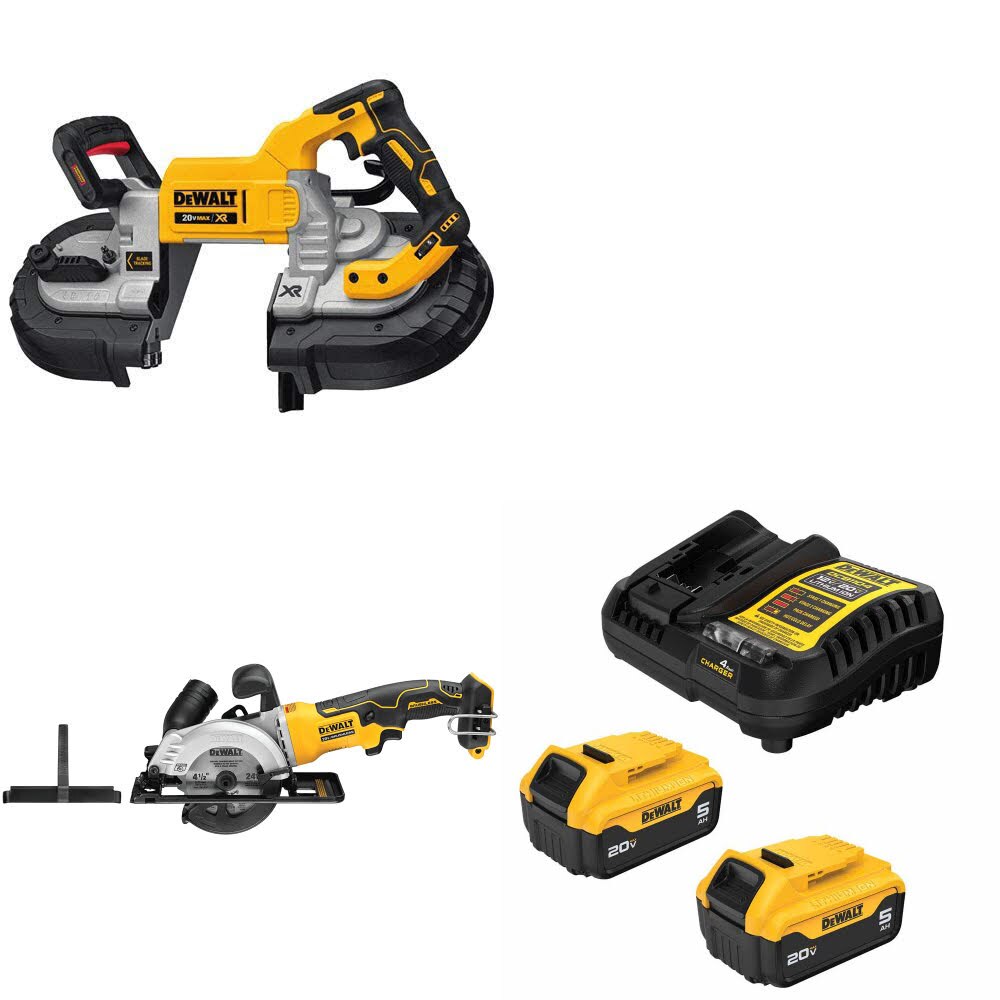 DeWalt DCS376B Bandsaw Kit W/ DCS571B Circular Saw and FREE DCB205 Battery Kit