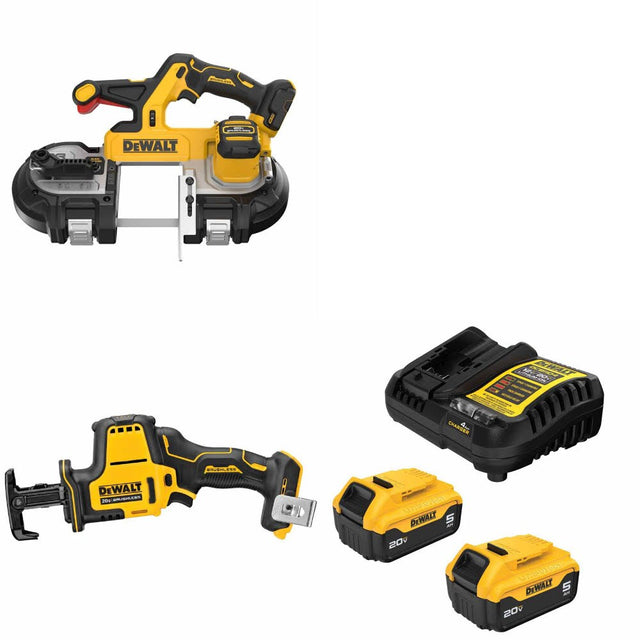 DeWalt DCS379B Band Saw Kit W/ DCS369B Reciprocating Saw and FREE DCB205 Battery Kit