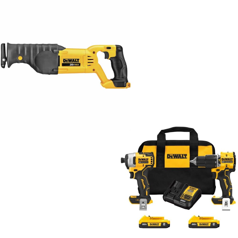 DeWalt DCS380B Recip Saw Kit W/ DCK226D2 Combo Kit