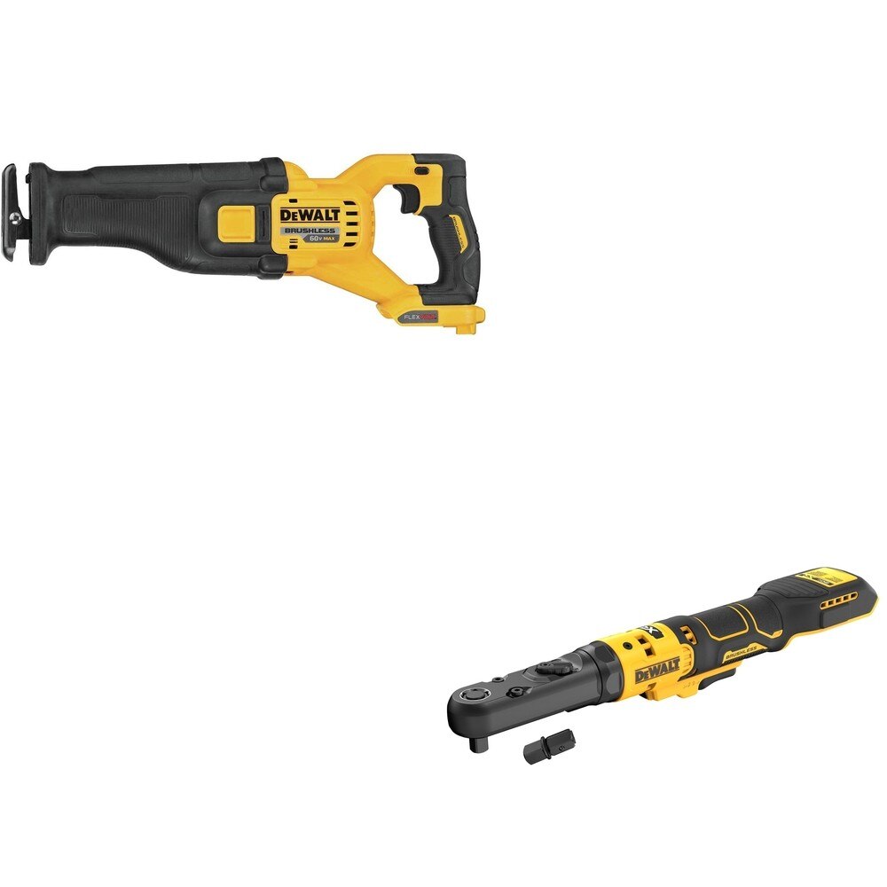 DeWalt DCS389B 60V MAX Reciprocating Saw W/ DCF510B Sealed Head Ratchet