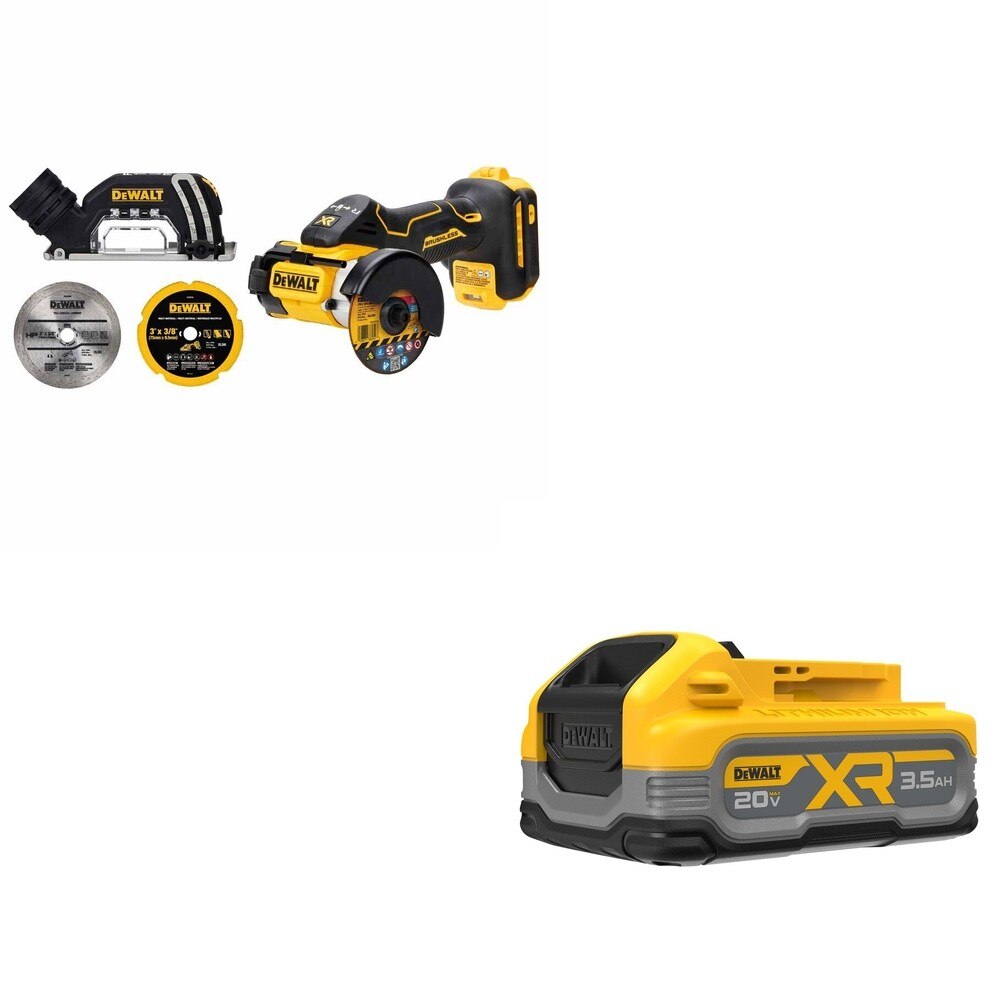 DeWalt DCBP320 20V MAX XR POWERSTACK 3.5Ah Battery W/ DCS438B 3 in. Cut-Off Tool