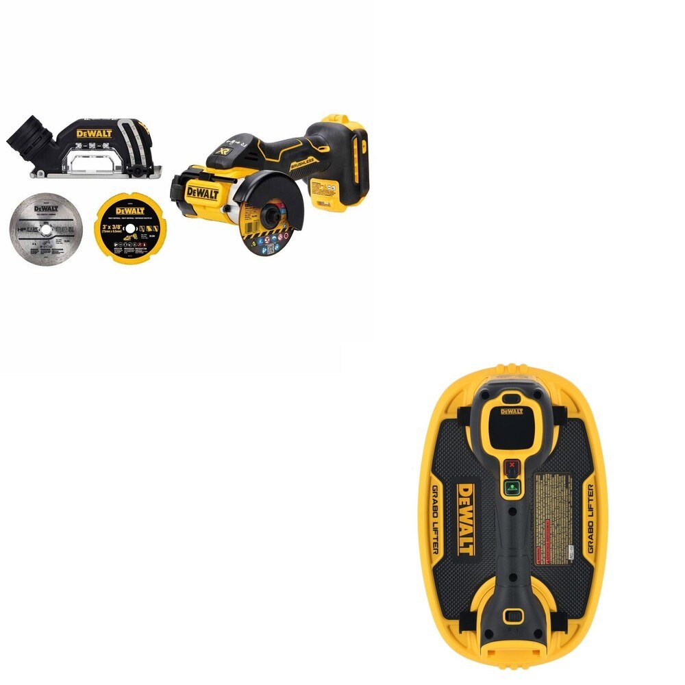 DeWalt DCE592B 20V MAX GRABO Vacuum Lifter W/ DCS438B 3 in. Cut-Off Tool