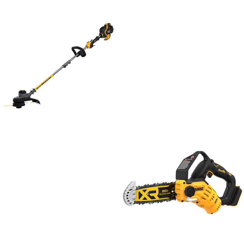 DeWalt DCST970X1S String Trimmer Kit W/ FREE DCCS623B Pruning Chainsaw