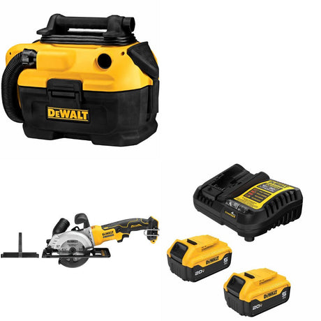 DeWalt DCV581H Vacuum Kit W/ DCS571B Circular Saw and FREE DCB205 Battery Kit
