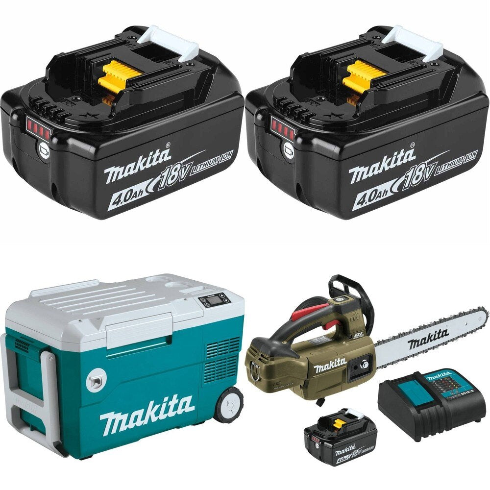 Makita DCW180Z 18V X2 LXT W/ FREE ADBL1840B 4.0Ah Battery, 2 Pack and FREE ADCU10SM1 Chain Saw
