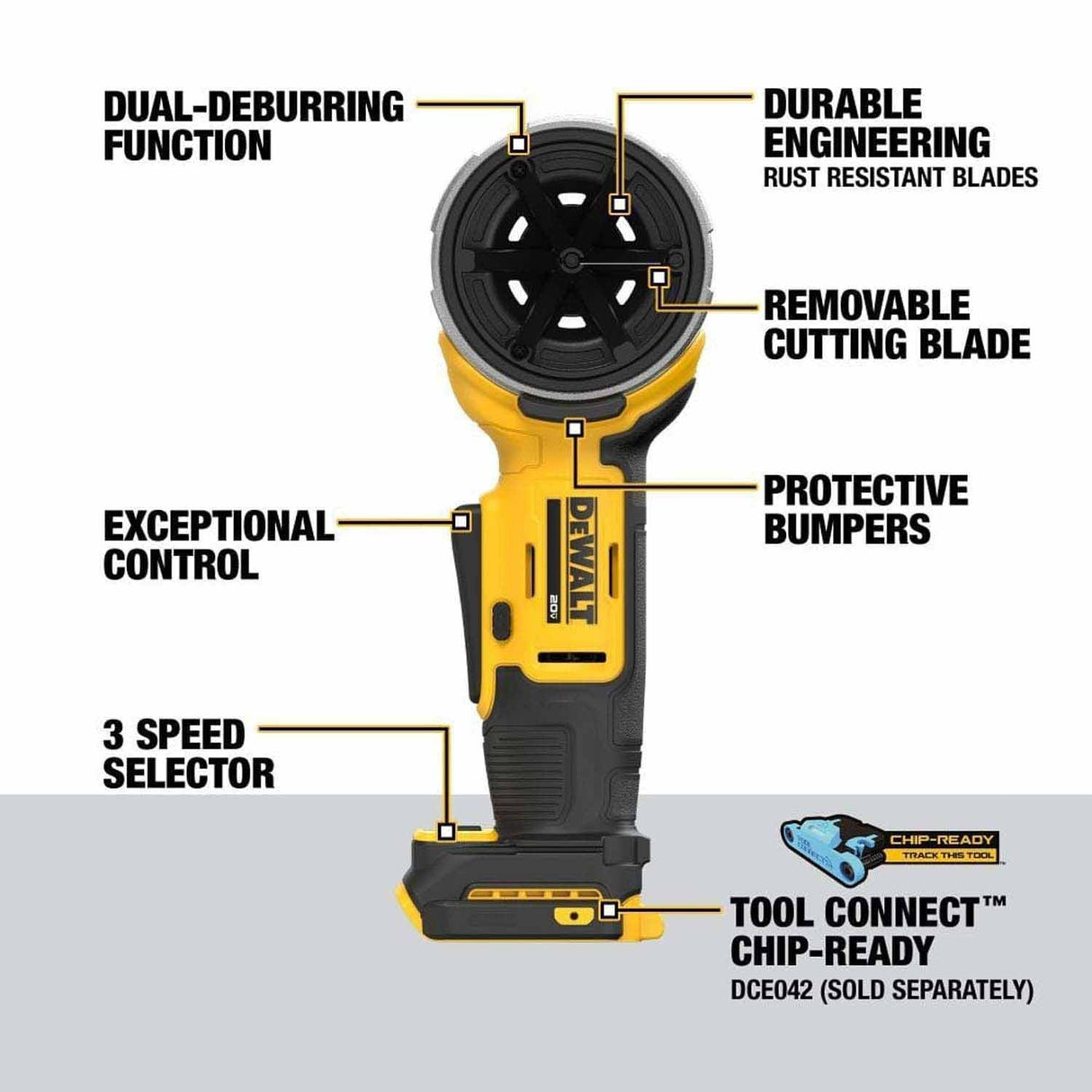 DEWALT DCE710B 20V MAX Pipe Deburring Tool - 2