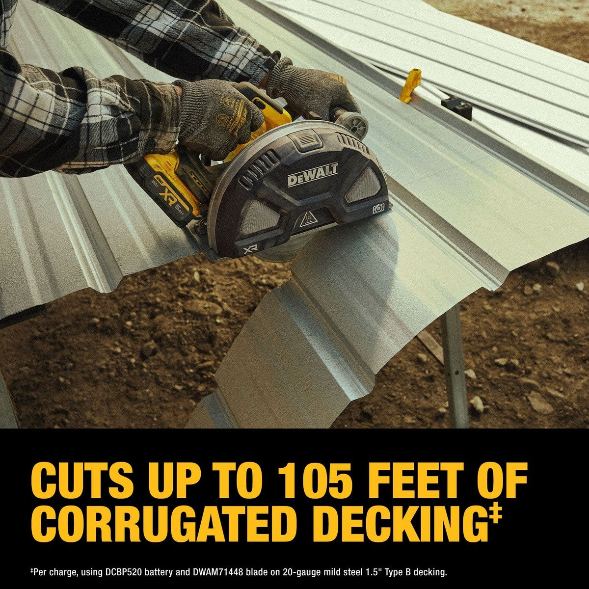 DeWalt DCS383H1 20V MAX* XR 7-1/4 in. Metal Cutting Circular Saw Kit - 12