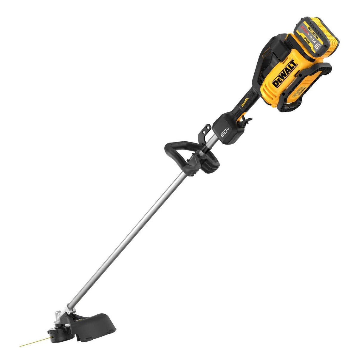 DeWalt DCST980X2 60V MAX Brushless 17.5 in. String Trimmer Kit with LED Display and D-Ring Handle (2 Batteries) - 5