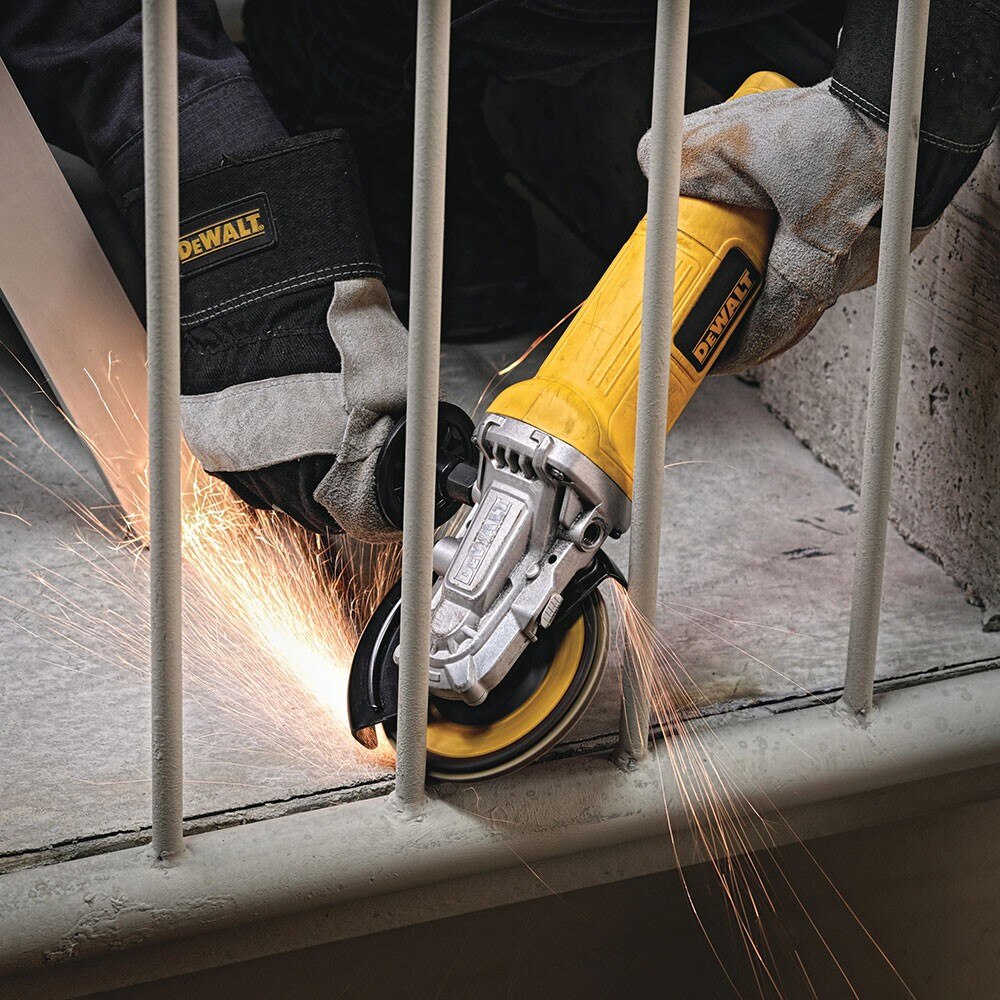 DeWalt DWE4120FN 4-1/2" - 5" Flathead Paddle Switch Small Angle Grinder - 2