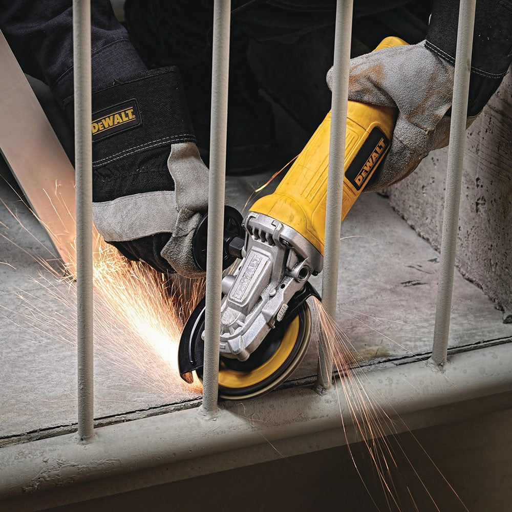 DeWalt DWE4120FN 4-1/2" - 5" Flathead Paddle Switch Small Angle Grinder - 2
