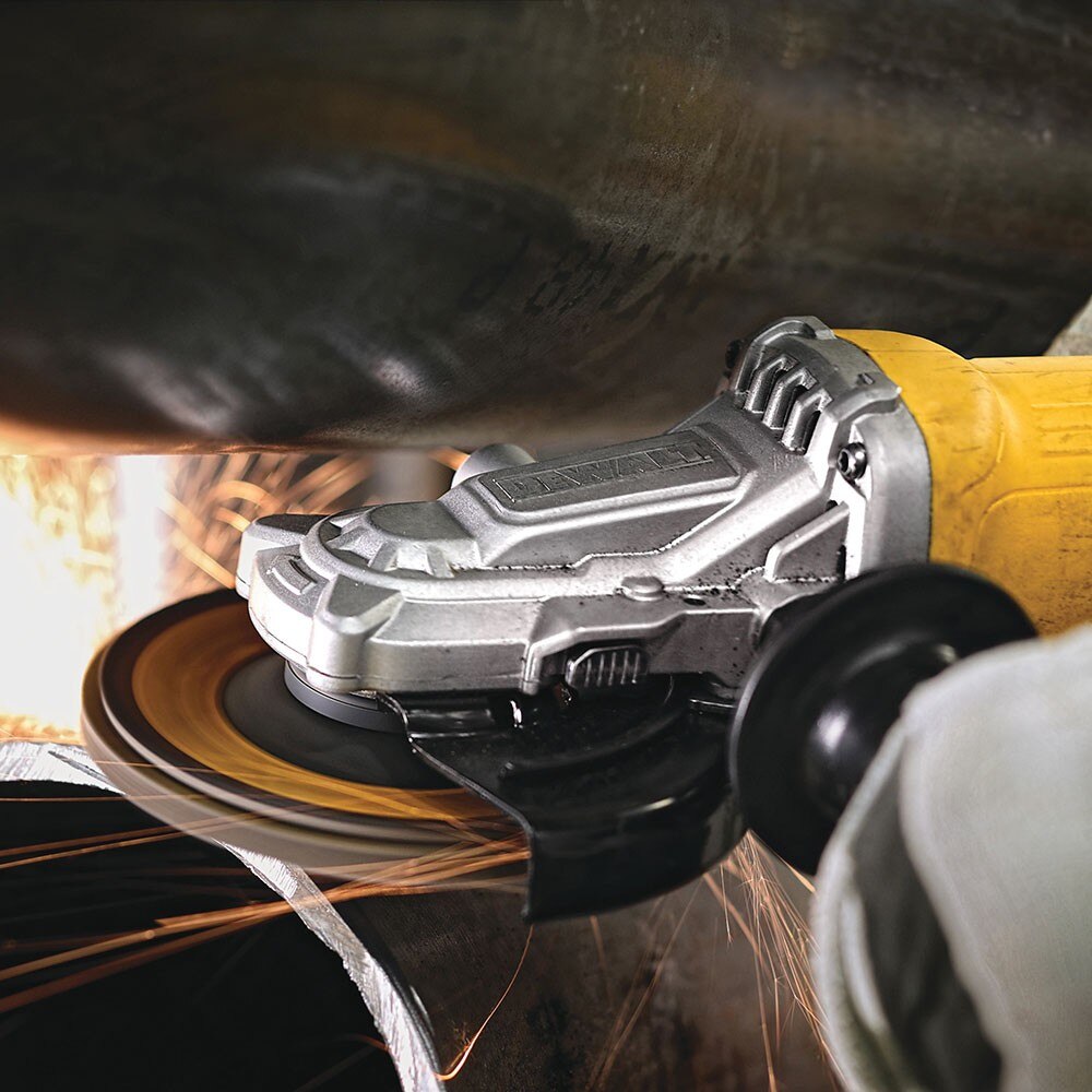 DeWalt DWE4120FN 4-1/2" - 5" Flathead Paddle Switch Small Angle Grinder - 5