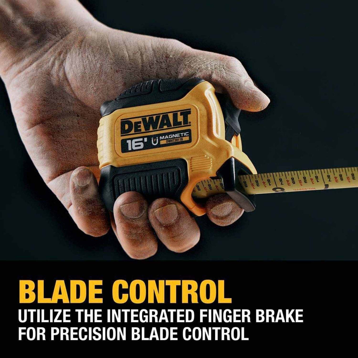 DeWalt DWHT39116S 16 ft. Compact Magnetic Tape Measure - 8
